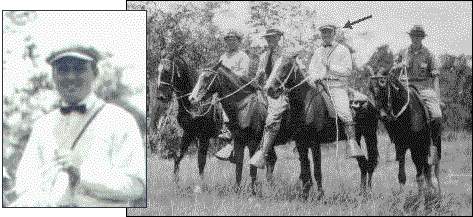 Ward Poch Sr. on horseback 